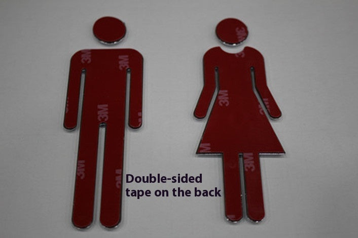 LuxeBath 12cm Bathroom Door Sign