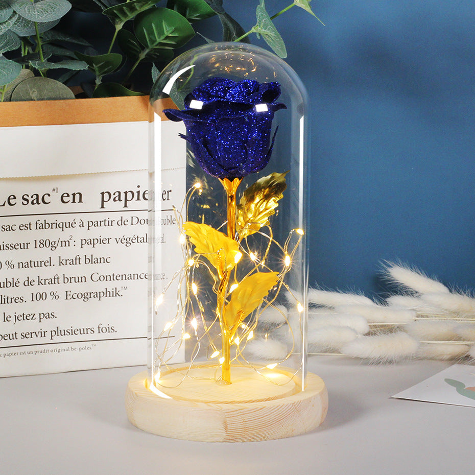 Eternal LED Rose in Glass Dome (Valentine’s Day Gift)
