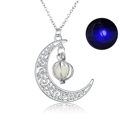 Luminous Moon Healing Stone Necklace