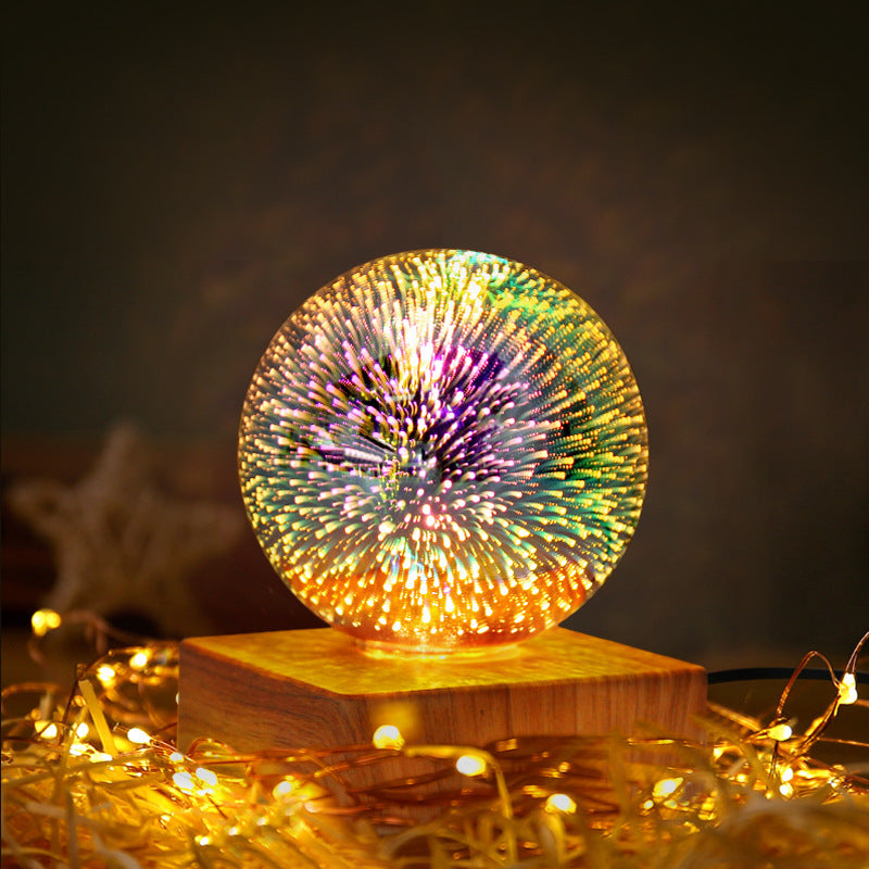 USB 3D Firework Crystal Night Light