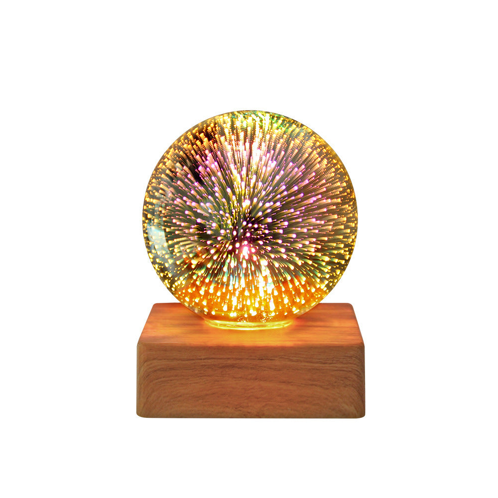USB 3D Firework Crystal Night Light