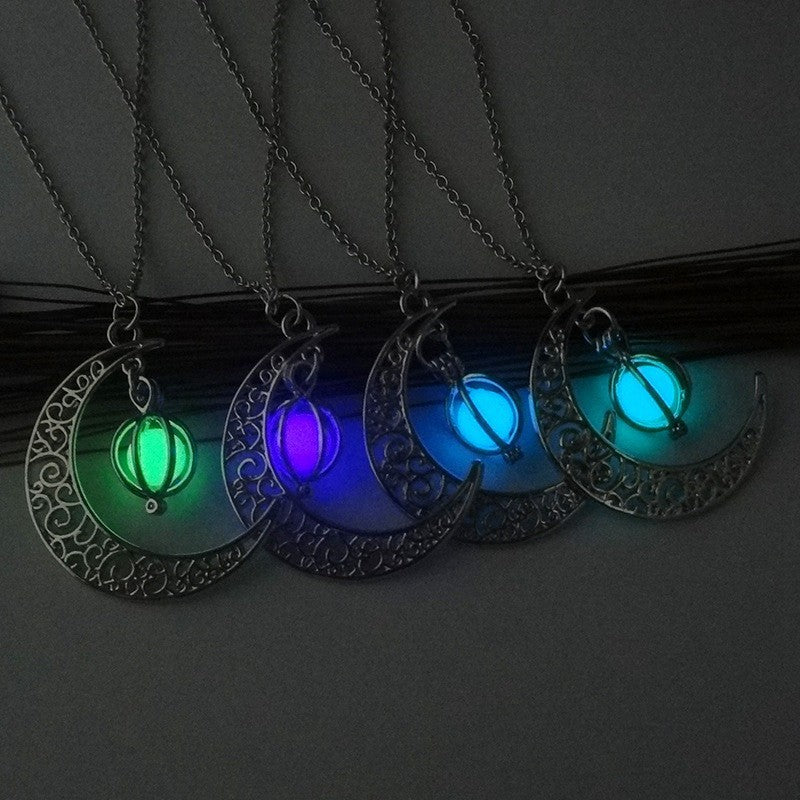 Luminous Moon Healing Stone Necklace