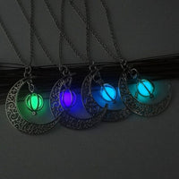 Thumbnail for Luminous Moon Healing Stone Necklace