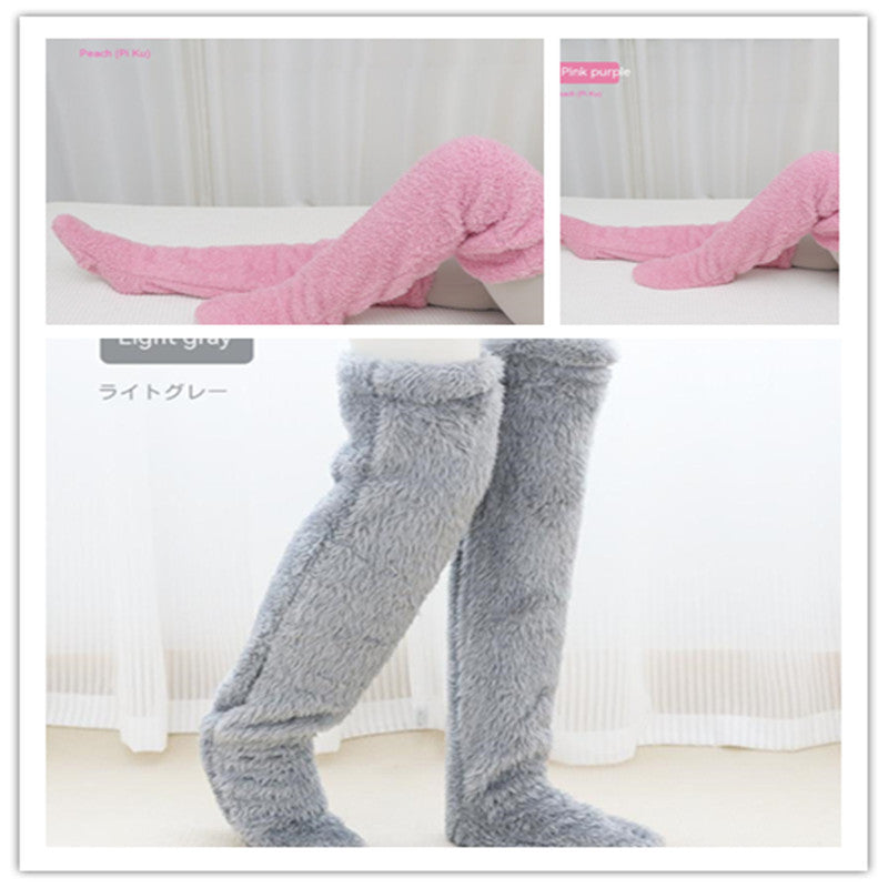 Over-Knee Fuzzy Winter Socks