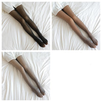 Thumbnail for Fleece Lined Fake Translucent Winter Tights