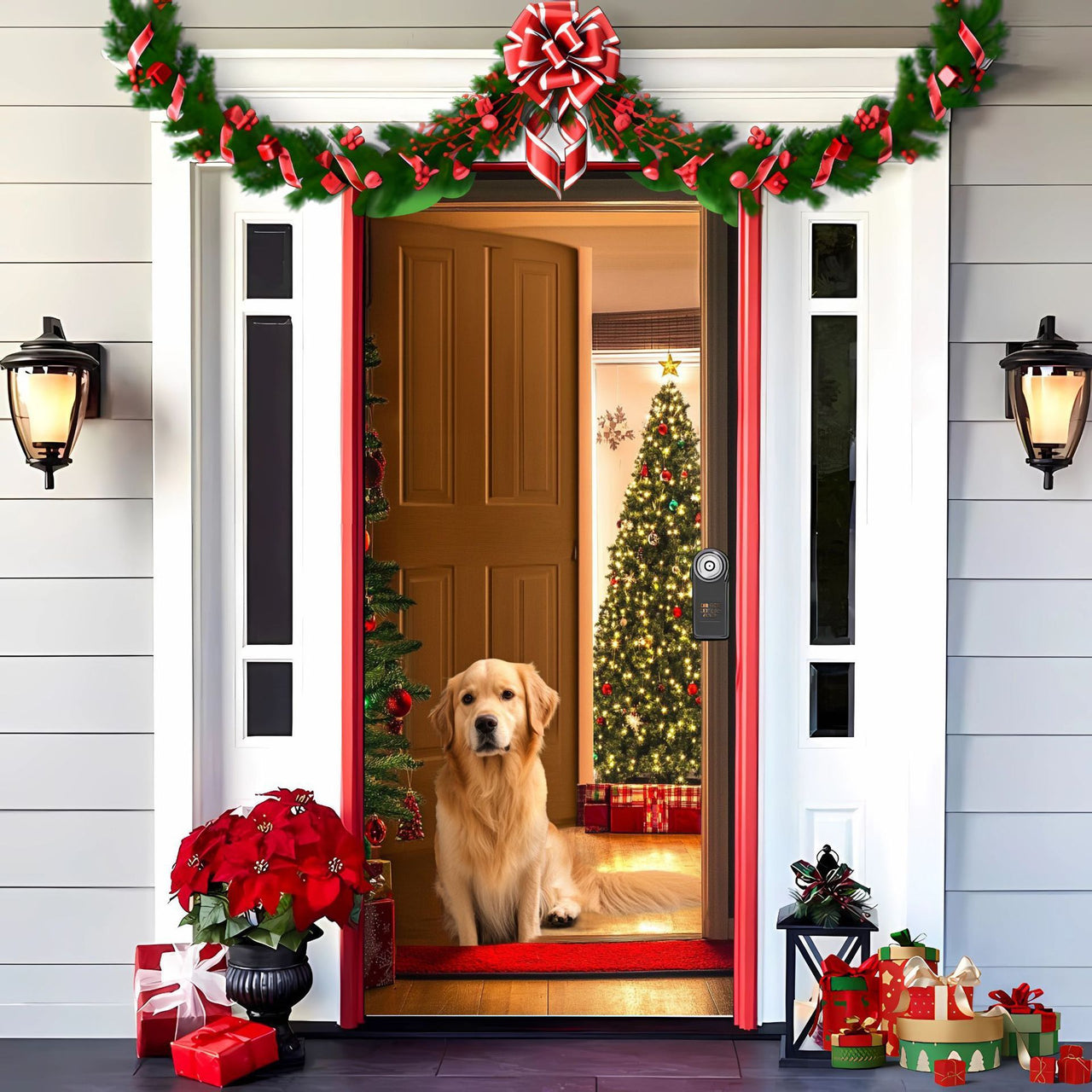Christmas Door & Wall Curtain