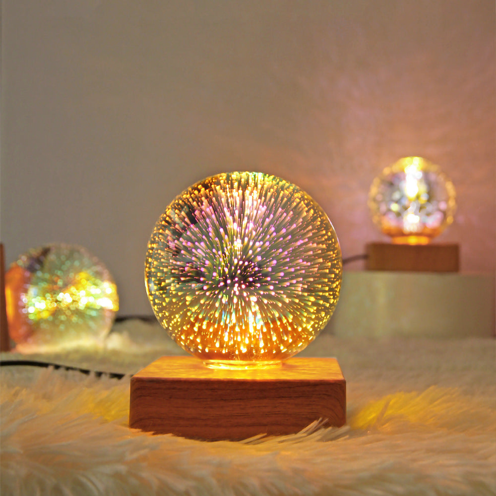 USB 3D Firework Crystal Night Light
