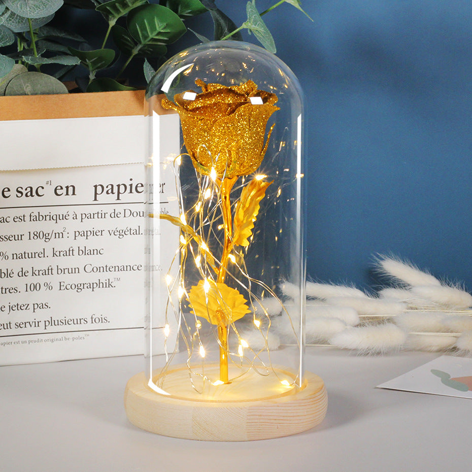 Eternal LED Rose in Glass Dome (Valentine’s Day Gift)