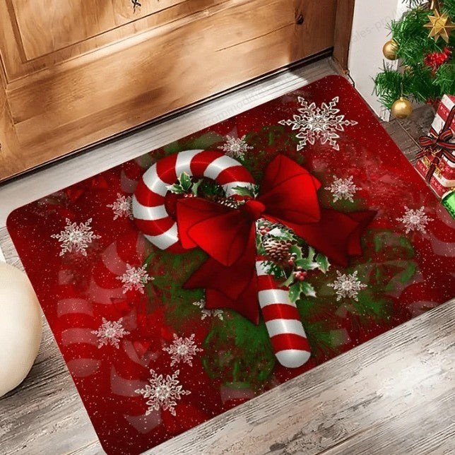 Cartoon Christmas Decorative Foot Mat