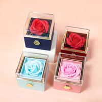 Thumbnail for Rotating Soap Flower Rose Jewelry Gift Box