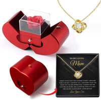 Thumbnail for Eternal Rose Apple Jewelry Box Necklace Gift Set