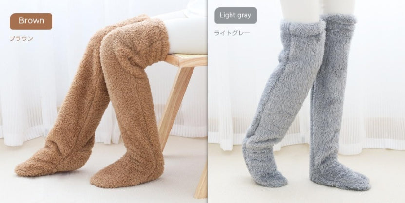Over-Knee Fuzzy Winter Socks