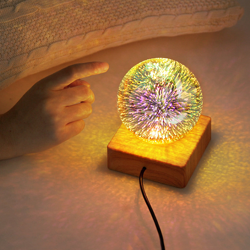 USB 3D Firework Crystal Night Light