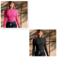 Thumbnail for Fashion Long Sleeve Seamless Shapewear Jumpsuit