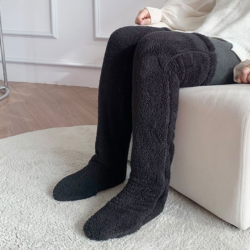 Over-Knee Fuzzy Winter Socks