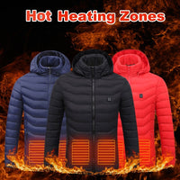 Thumbnail for Winter Heated USB Jacket (Thermal Cotton Coat)