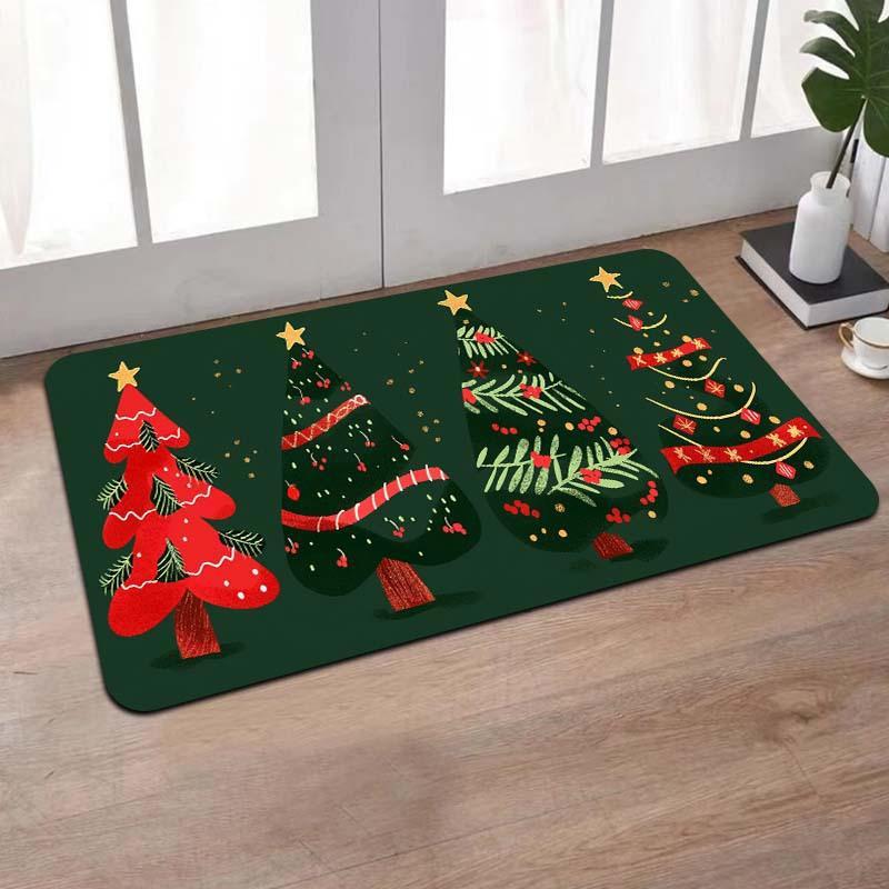 Cartoon Christmas Decorative Foot Mat