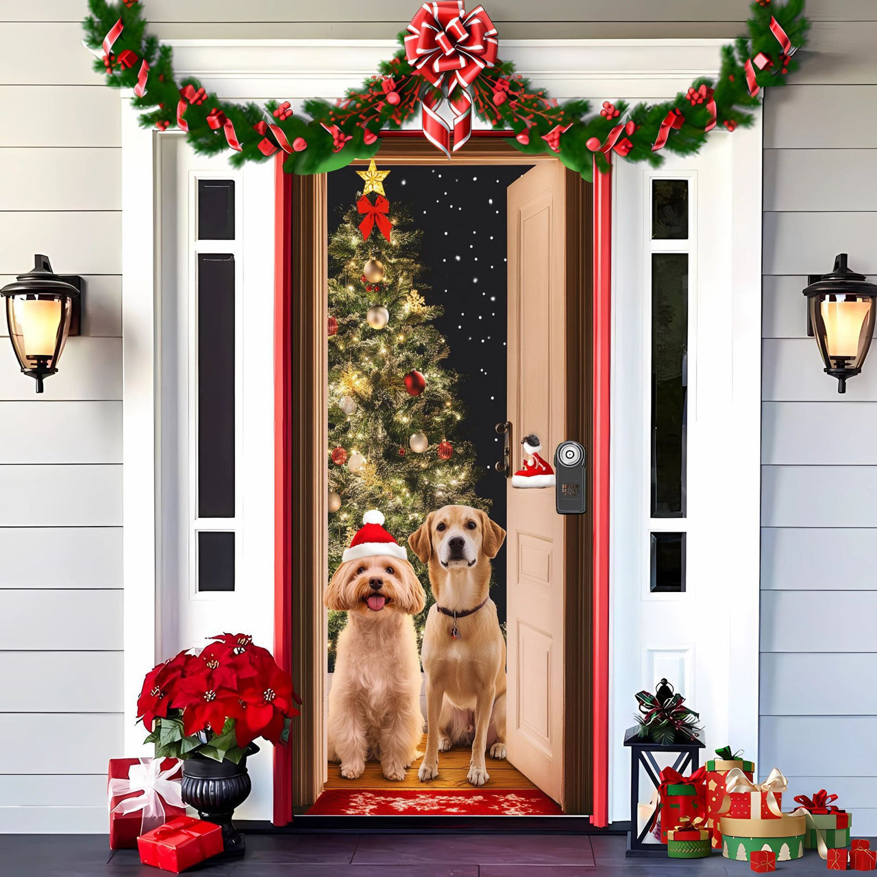 Christmas Door & Wall Curtain