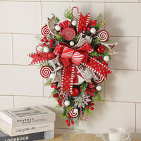 Thumbnail for Christmas Wreath Candy Garland (50–60cm Hanging Decoration)