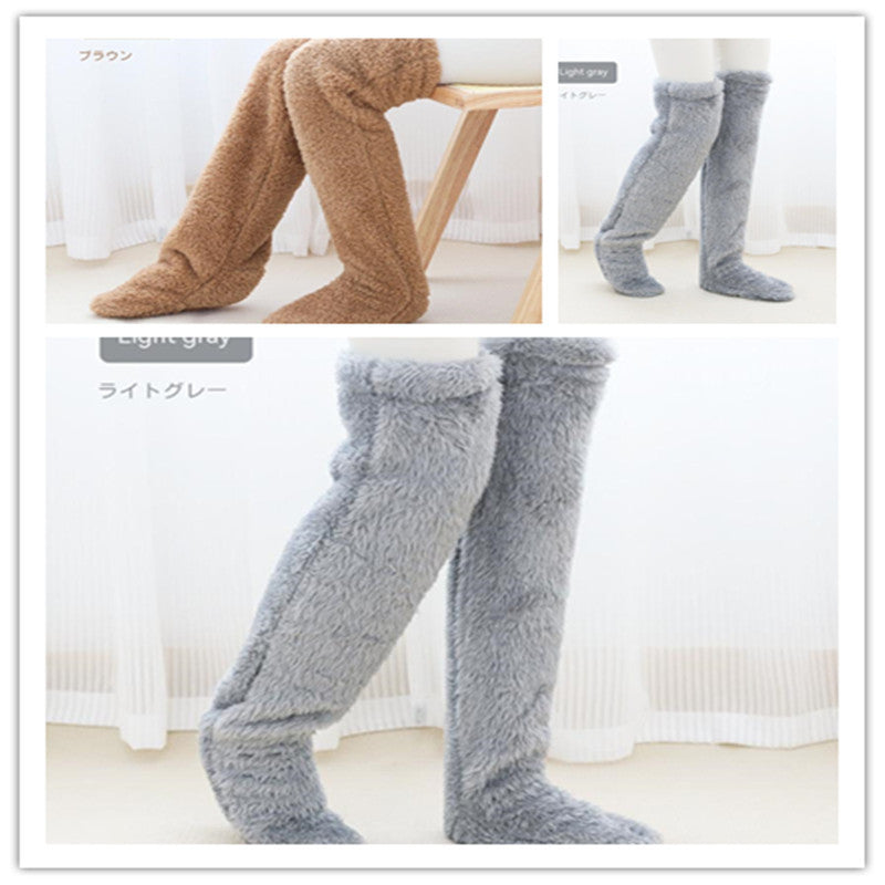 Over-Knee Fuzzy Winter Socks