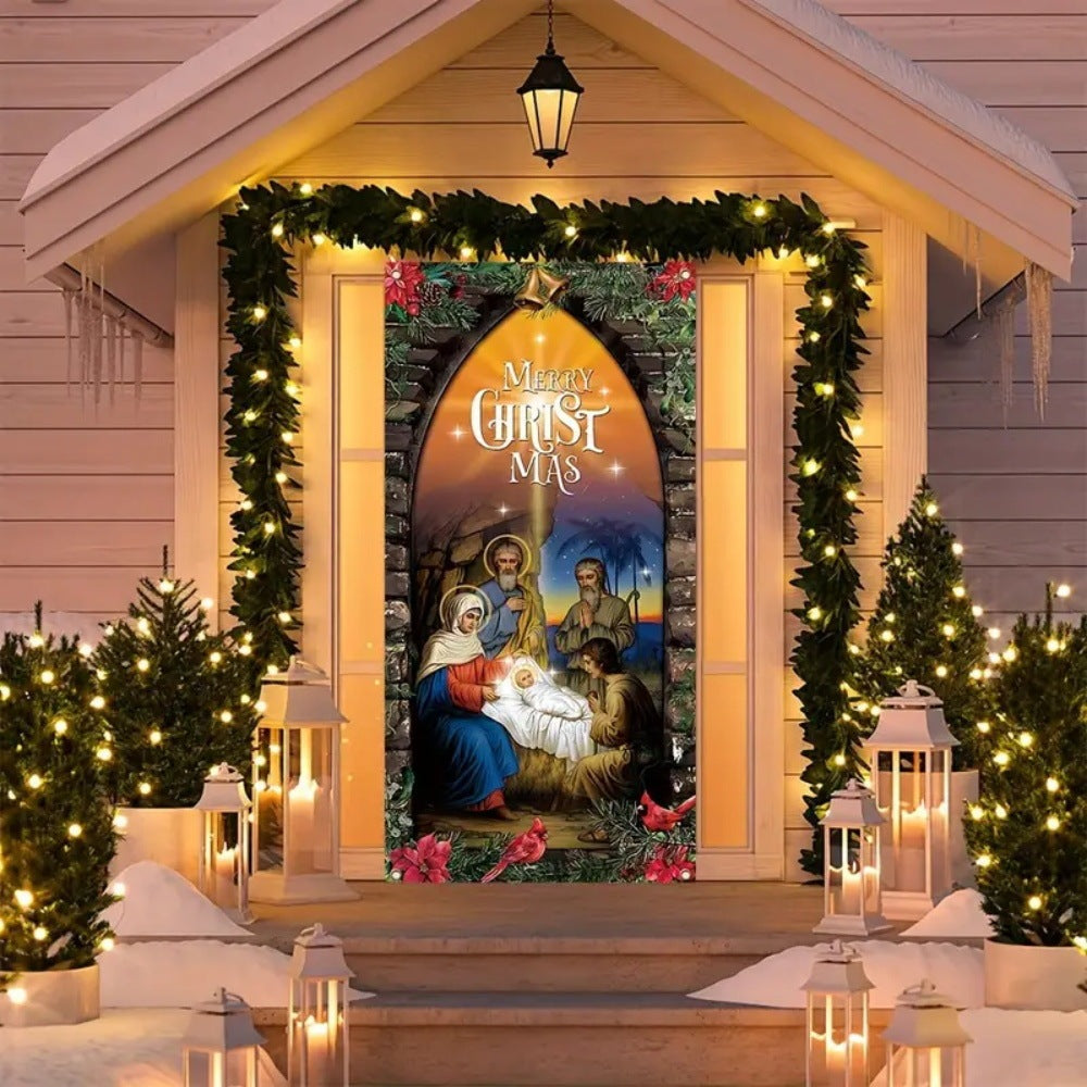 Christmas Door & Wall Curtain