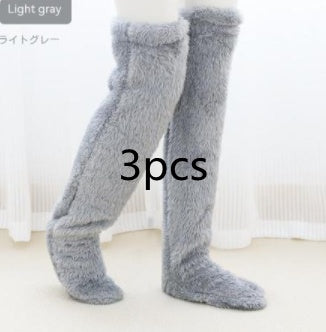 Over-Knee Fuzzy Winter Socks
