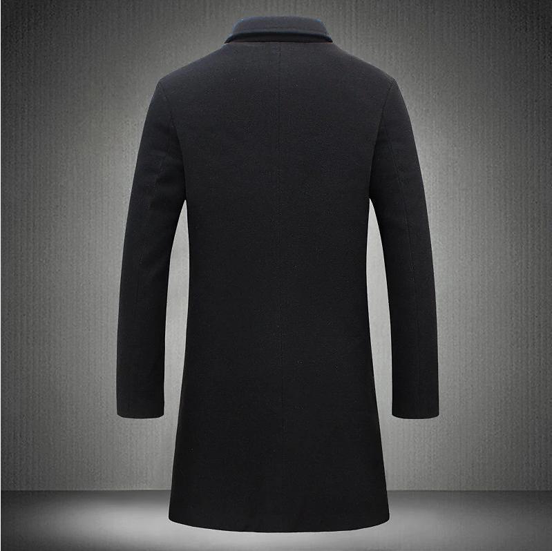 Men’s Mid-Length Trench Coat (Fall & Winter)