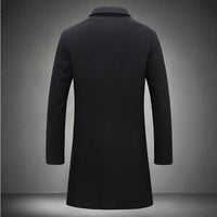 Thumbnail for Men’s Mid-Length Trench Coat (Fall & Winter)