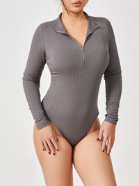 Thumbnail for Fashion Long Sleeve Seamless Shapewear Jumpsuit