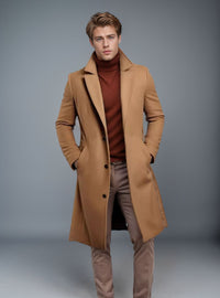 Thumbnail for Men’s Mid-Length Trench Coat (Fall & Winter)