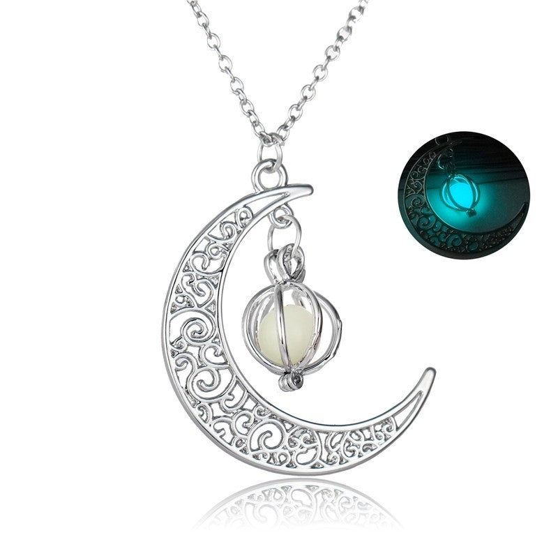 Luminous Moon Healing Stone Necklace