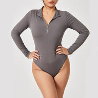 Thumbnail for Fashion Long Sleeve Seamless Shapewear Jumpsuit