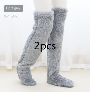 Over-Knee Fuzzy Winter Socks