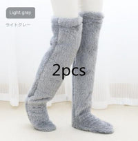 Thumbnail for Over-Knee Fuzzy Winter Socks