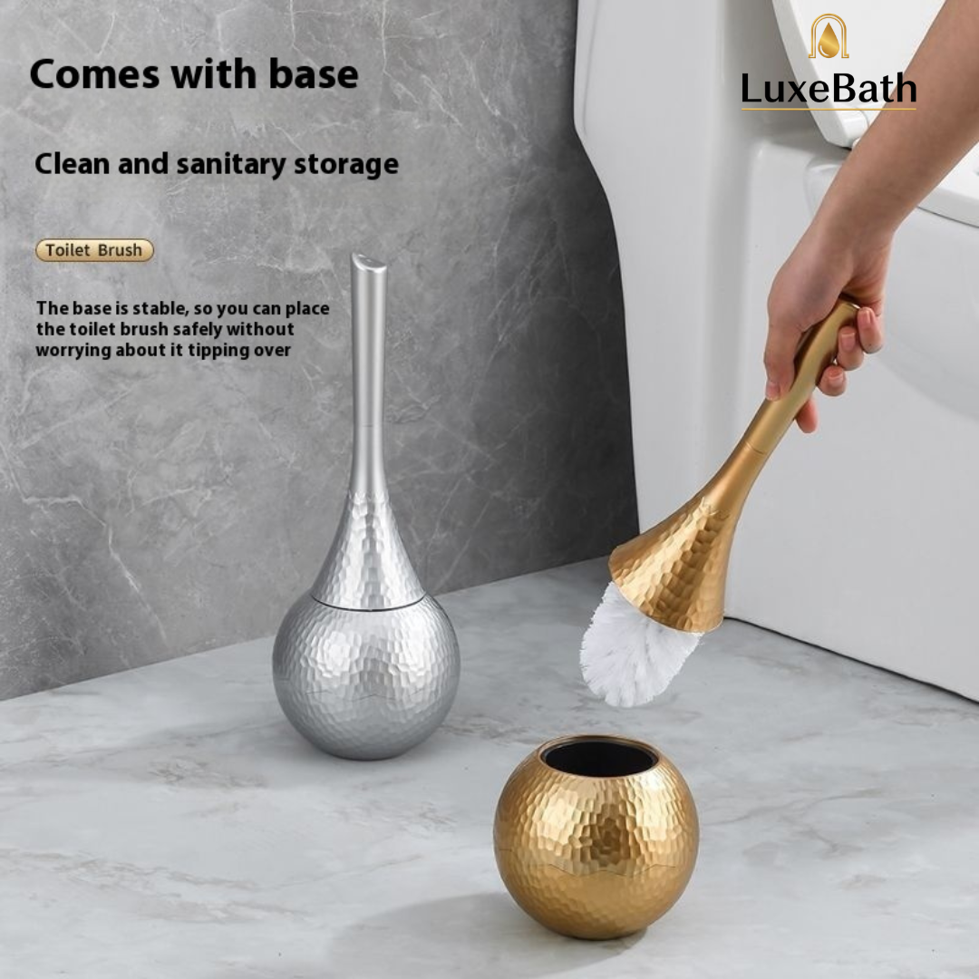 LuxeBath Premium Toilet Brush Set – Splash-Free