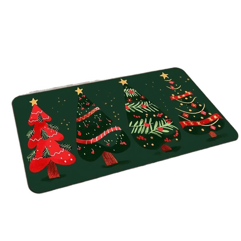 Cartoon Christmas Decorative Foot Mat