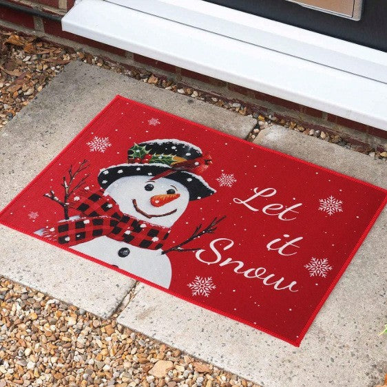 Cartoon Christmas Decorative Foot Mat