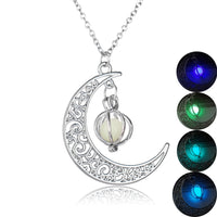 Thumbnail for Luminous Moon Healing Stone Necklace