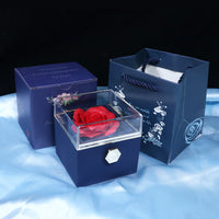 Thumbnail for Rotating Soap Flower Rose Jewelry Gift Box