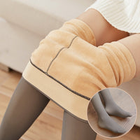 Thumbnail for Fleece Lined Fake Translucent Winter Tights