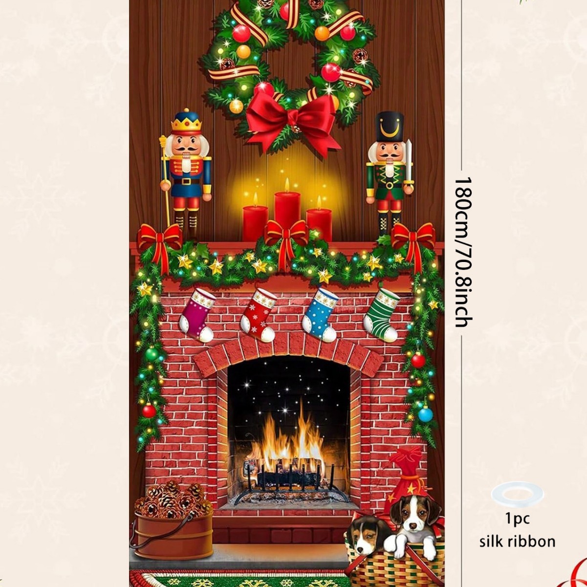 Christmas Door & Wall Curtain