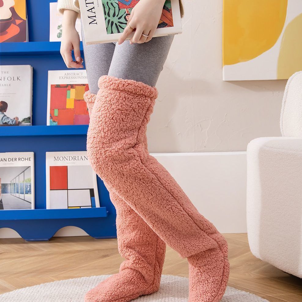 Over-Knee Fuzzy Winter Socks