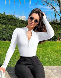 Thumbnail for Fashion Long Sleeve Seamless Shapewear Jumpsuit