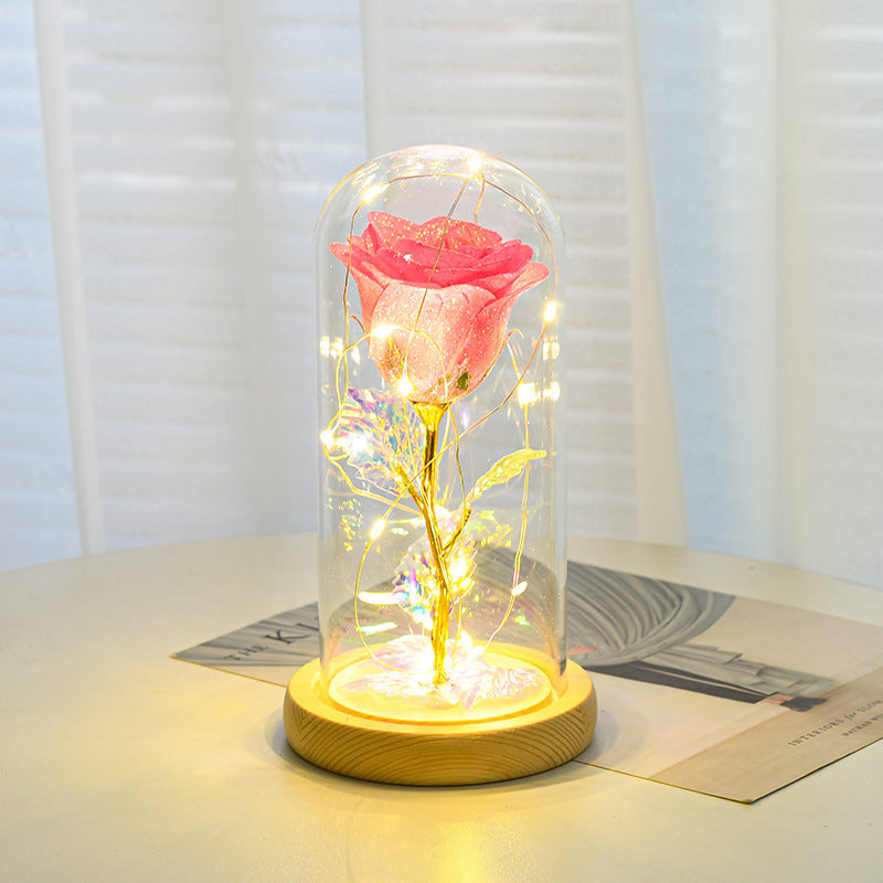 Eternal LED Rose in Glass Dome (Valentine’s Day Gift)