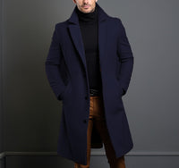Thumbnail for Men’s Mid-Length Trench Coat (Fall & Winter)