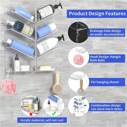 LuxeBath Bathroom Storage Rack