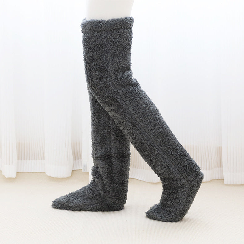 Over-Knee Fuzzy Winter Socks