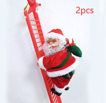 Santa Claus Climbing Ladder Decoration