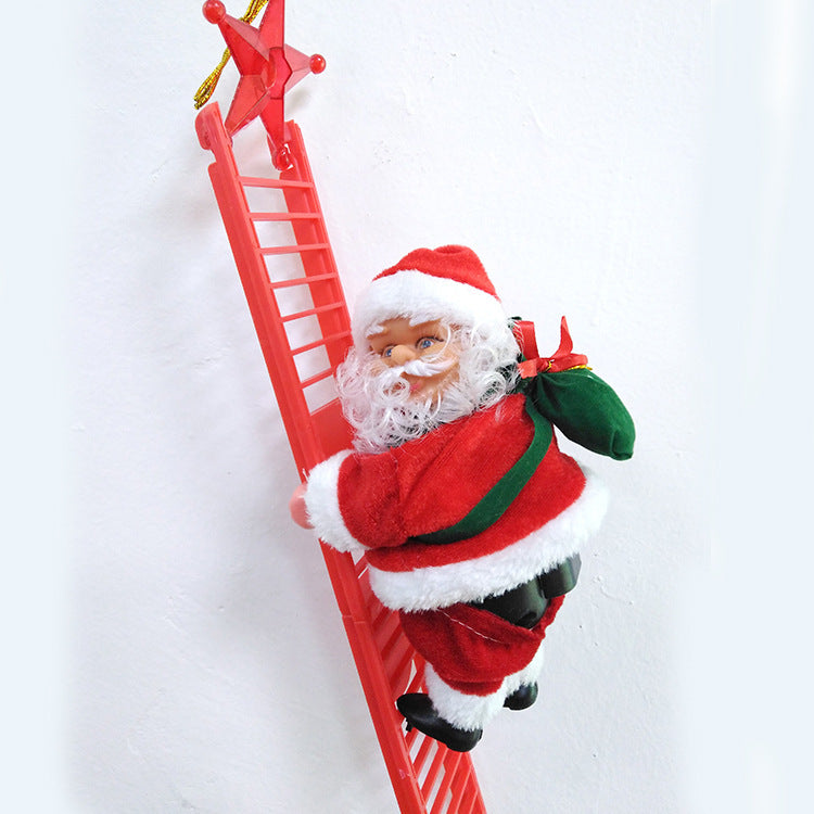 Santa Claus Climbing Ladder Decoration