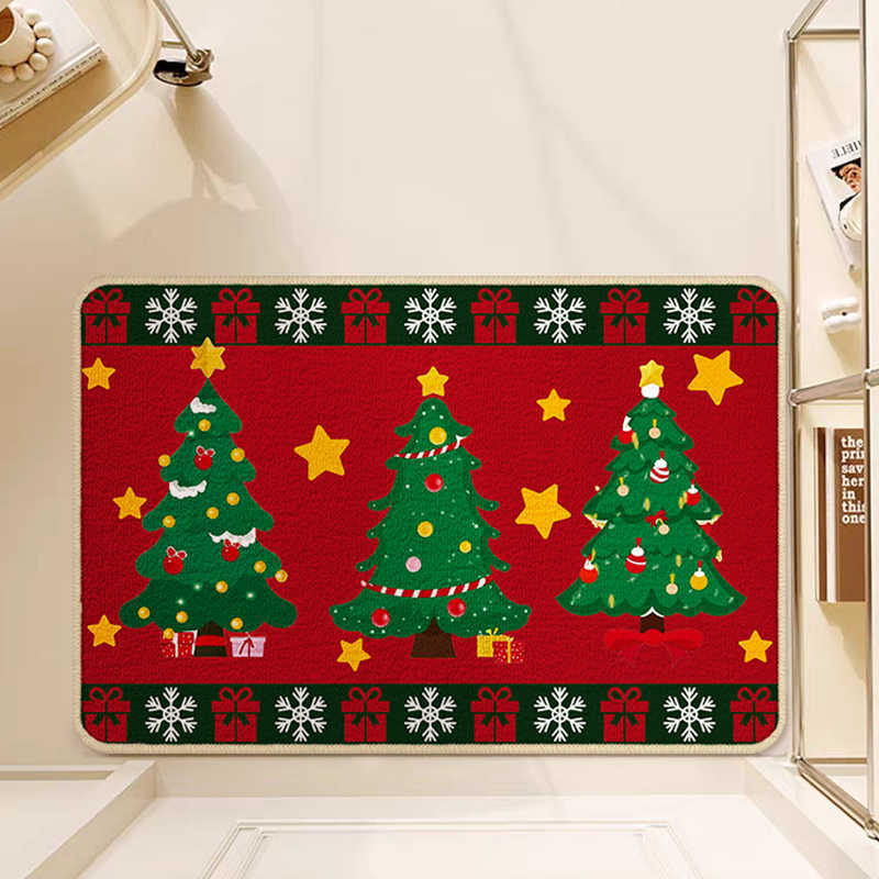 Cartoon Christmas Decorative Foot Mat